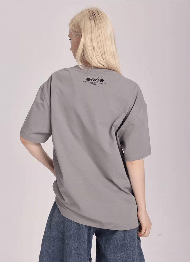 Spoof Brand Letter Print Short Sleeve Tee - COPPING THREADS - ARTMONSTER