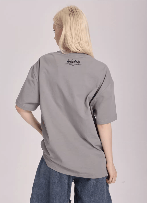 Spoof Brand Letter Print Short Sleeve Tee - COPPING THREADS - ARTMONSTER