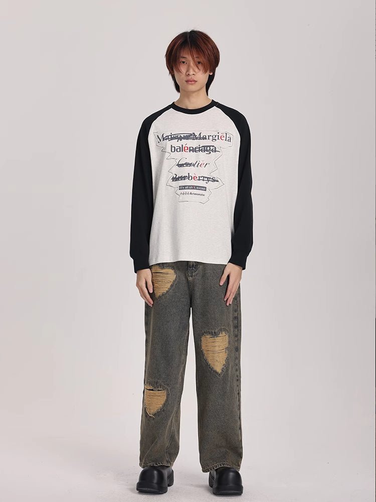 Spoof Brand Letter Print Sweatshirt - COPPING THREADS - ARTMONSTER