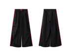 Sporty Contrast Stripe Wide - Leg Paratrooper Pants - COPPING THREADS - CT Select