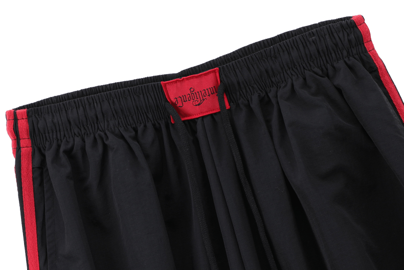 Sporty Contrast Stripe Wide - Leg Paratrooper Pants - COPPING THREADS - CT Select