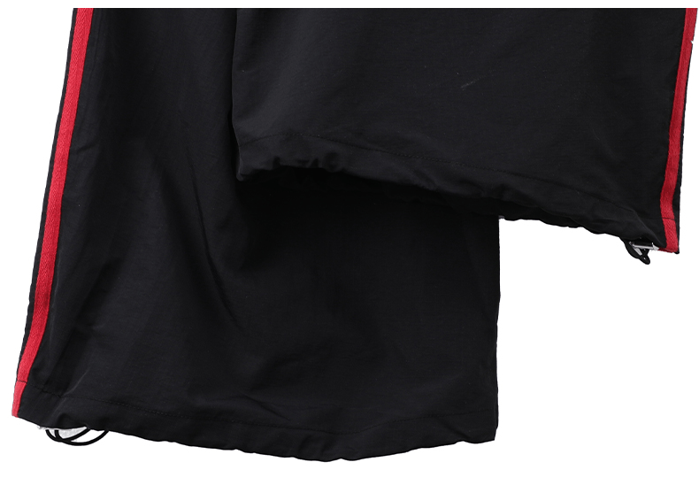 Sporty Contrast Stripe Wide - Leg Paratrooper Pants - COPPING THREADS - CT Select