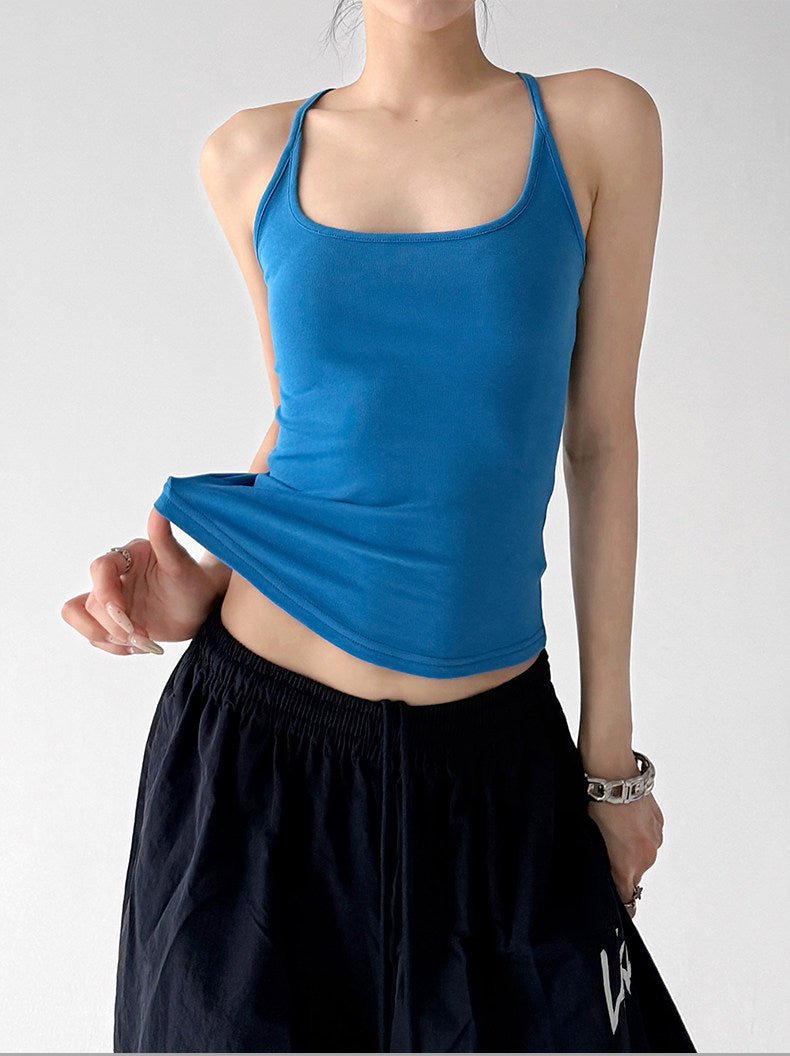 Square-Neck Fitted Tank Top - CT66152 - COPPING THREADS - CT ORIGINALS