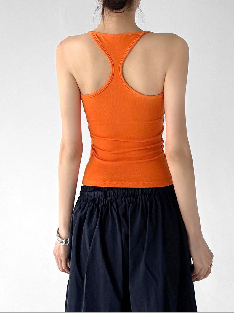 Square-Neck Fitted Tank Top - CT66152 - COPPING THREADS - CT ORIGINALS
