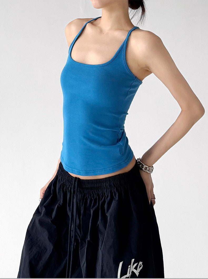 Square-Neck Fitted Tank Top - CT66152 - COPPING THREADS - CT ORIGINALS