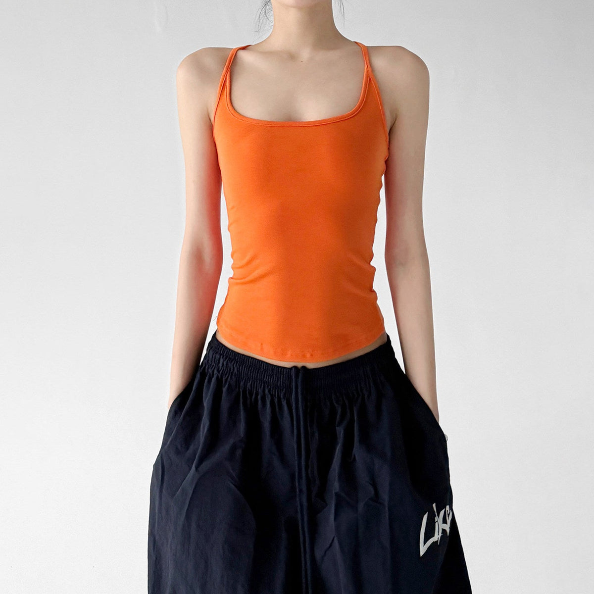 Square-Neck Fitted Tank Top - CT66152 - COPPING THREADS - CT ORIGINALS 메인 이미지
