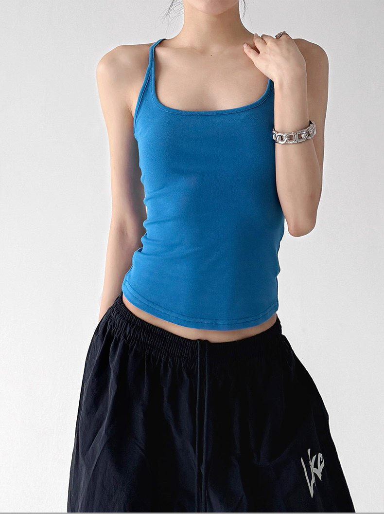 Square-Neck Fitted Tank Top - CT66152 - COPPING THREADS - CT ORIGINALS