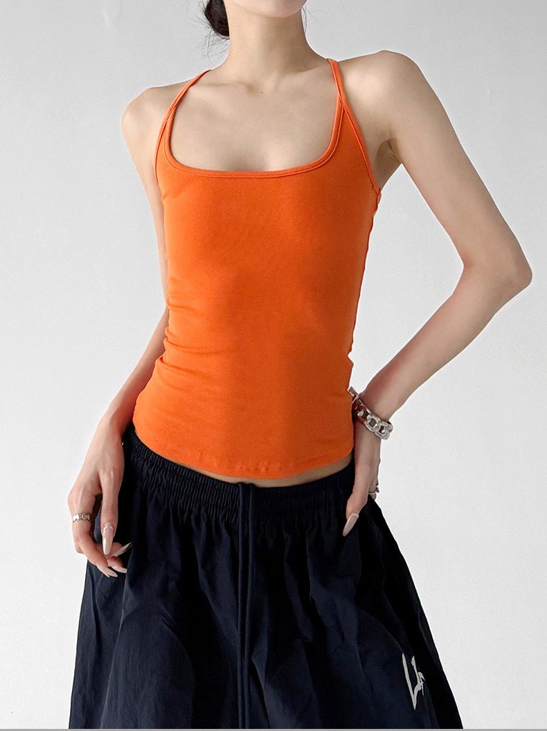 Square-Neck Fitted Tank Top - CT66152 - COPPING THREADS - CT ORIGINALS