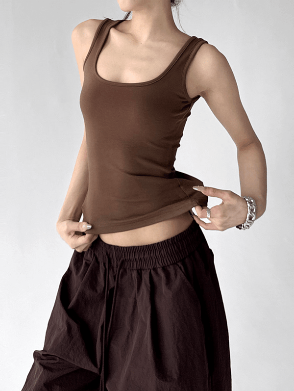 Square Neck Slim Fit Tank Top - CT6643 - COPPING THREADS - CT Select