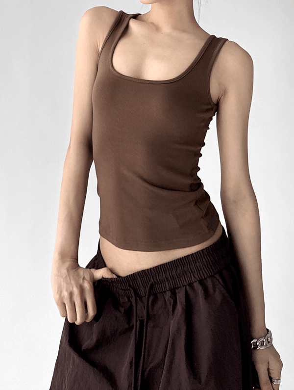 Square Neck Slim Fit Tank Top - CT6643 - COPPING THREADS - CT Select