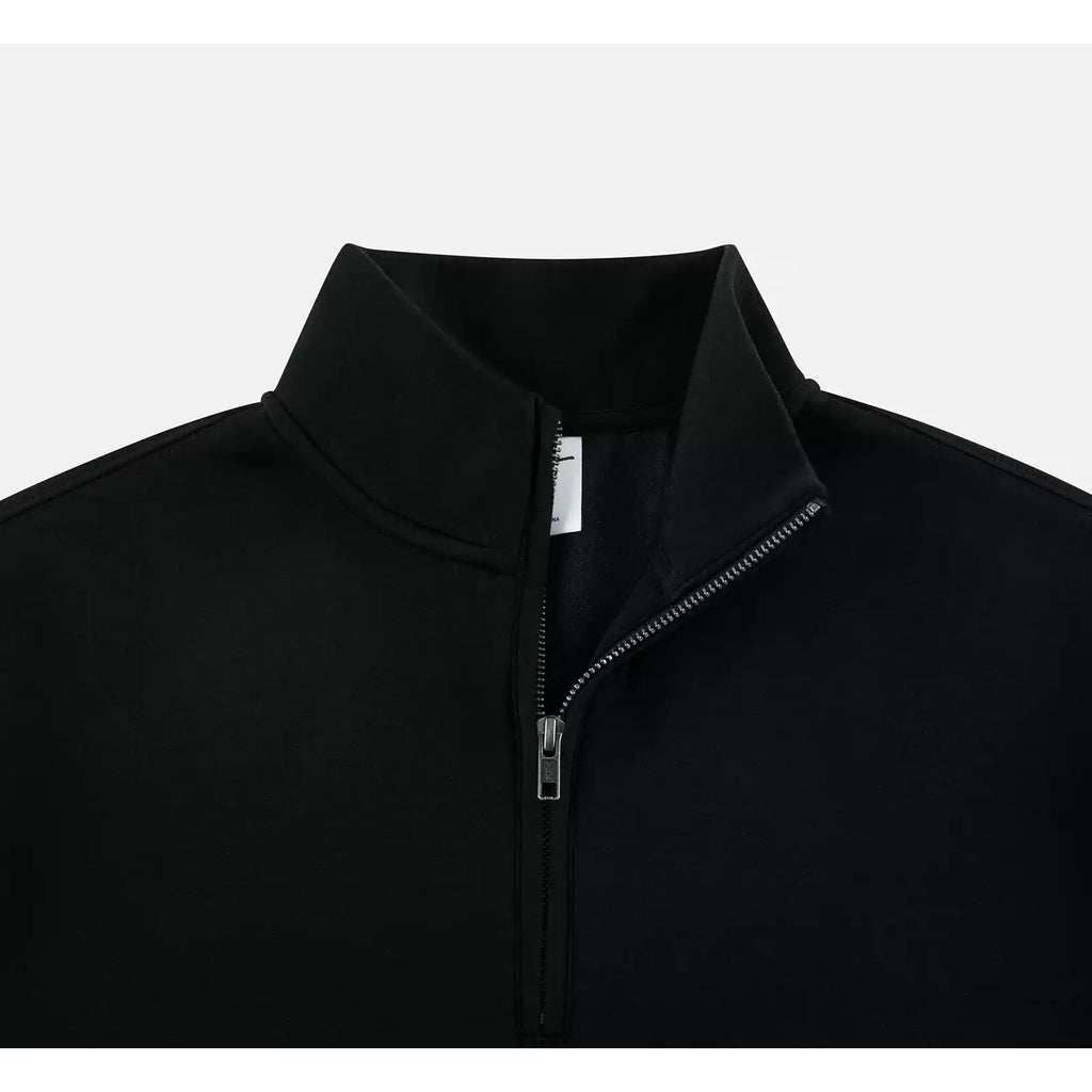 Stand-Collar Half-Zip Sweatshirt - COPPING THREADS - IDLT