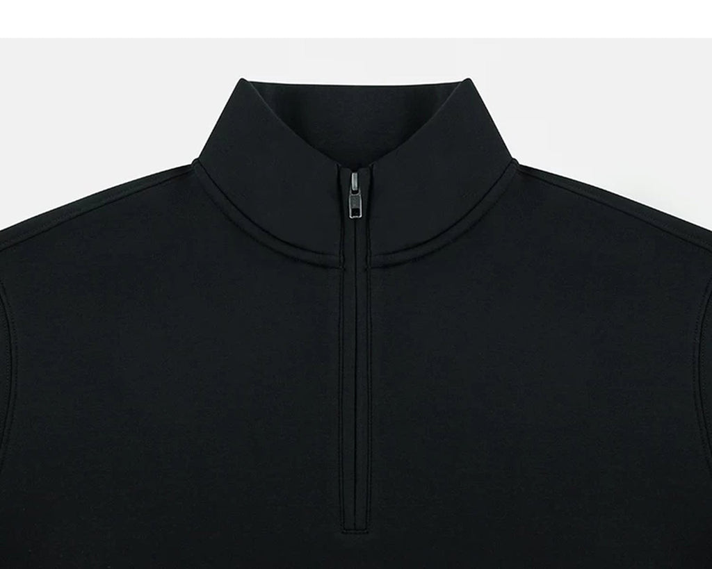 Stand-Collar Half-Zip Sweatshirt - COPPING THREADS - IDLT