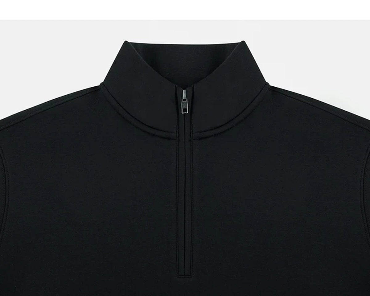 Stand-Collar Half-Zip Sweatshirt - COPPING THREADS - IDLT