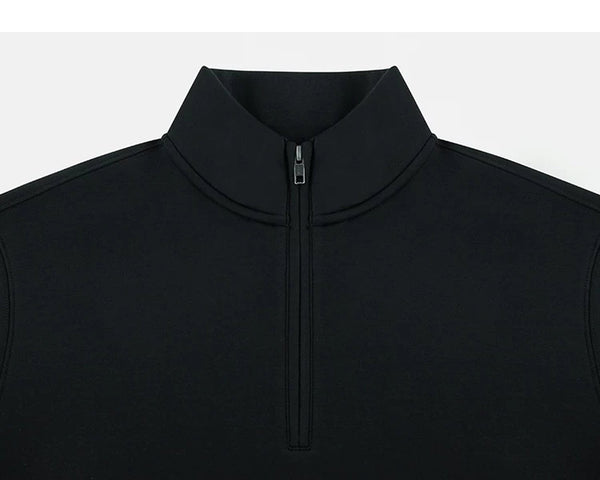 Stand-Collar Half-Zip Sweatshirt - COPPING THREADS - IDLT