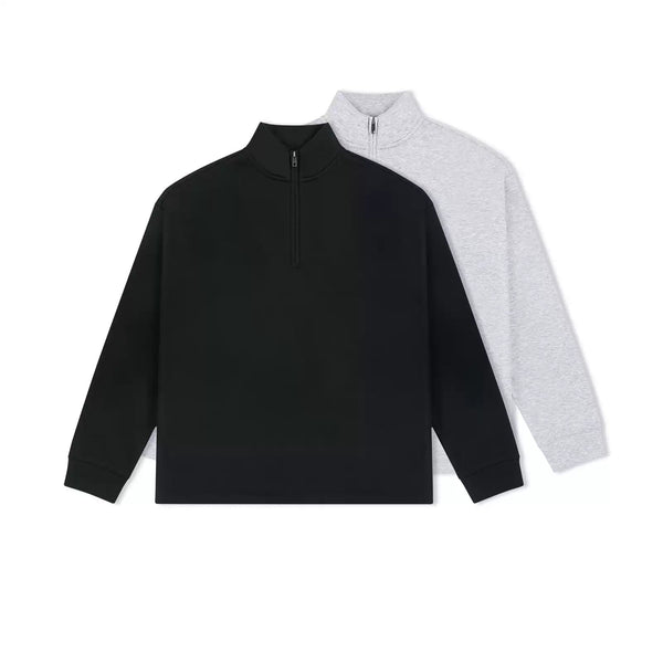 Stand-Collar Half-Zip Sweatshirt - COPPING THREADS - IDLT