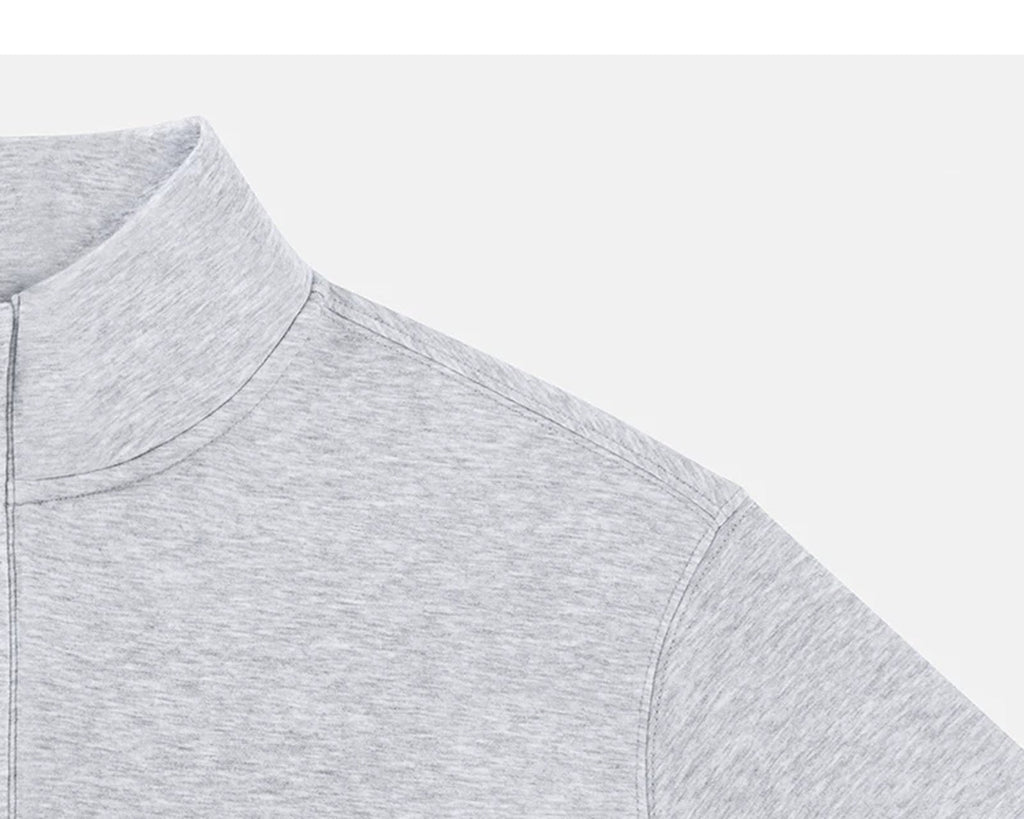 Stand-Collar Half-Zip Sweatshirt - COPPING THREADS - IDLT