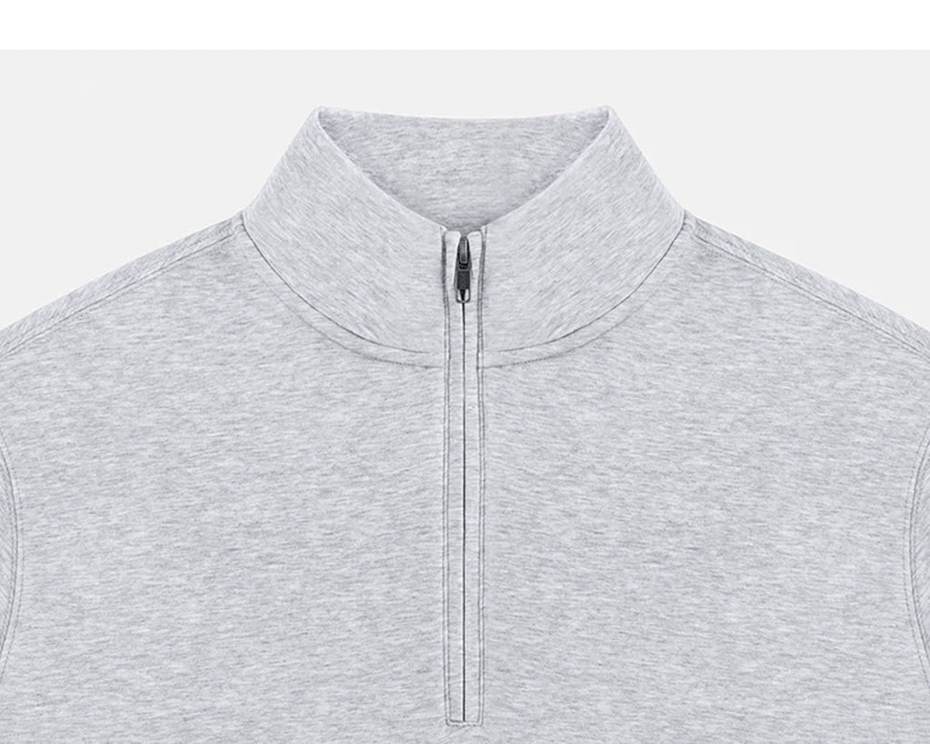 Stand-Collar Half-Zip Sweatshirt - COPPING THREADS - IDLT