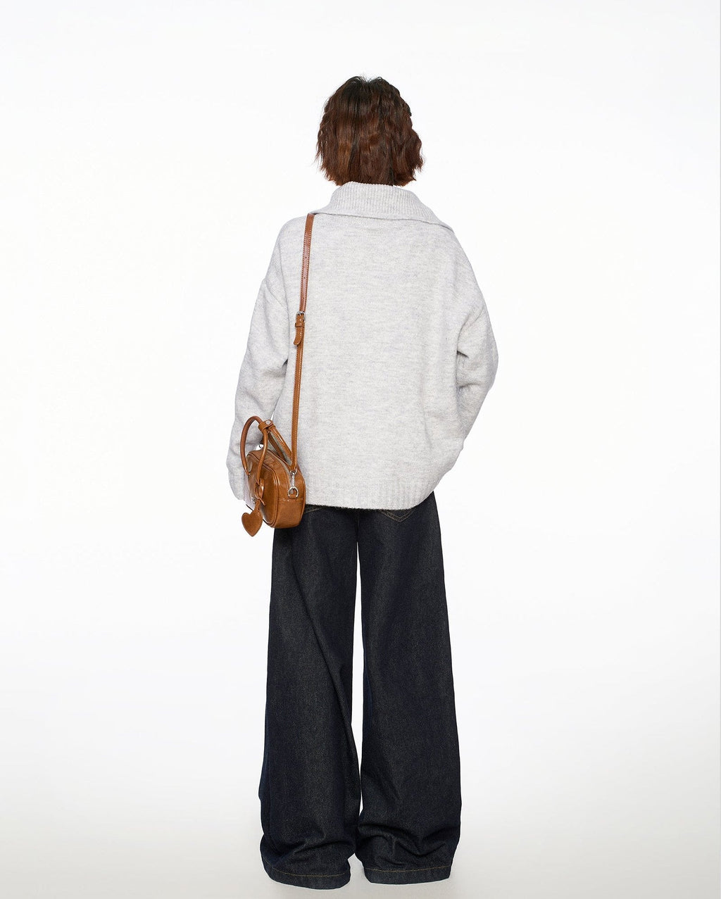 Stand Collar Knit Cardigan Sweater - COPPING THREADS - CT Select