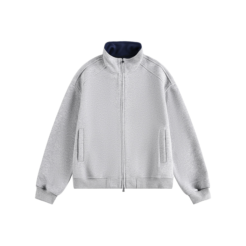 Stand - Collar Zip Sweatshirt Jacket - COPPING THREADS - CATTEE