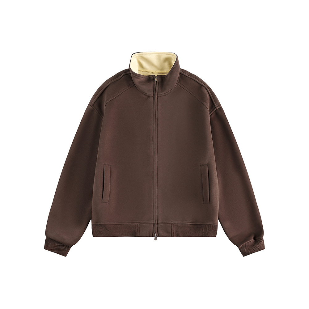 Stand - Collar Zip Sweatshirt Jacket - COPPING THREADS - CATTEE