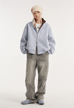 Stand - Collar Zip Sweatshirt Jacket - COPPING THREADS - CATTEE