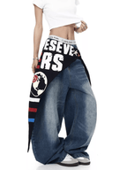 Star Belt Washed Blade - Cut Wide - Leg Jeans - COPPING THREADS - CT Select