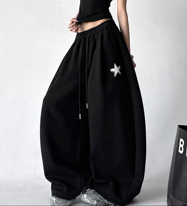 Star-Embroidered Balloon Sweatpants - CT6634 - COPPING THREADS - CT ORIGINALS