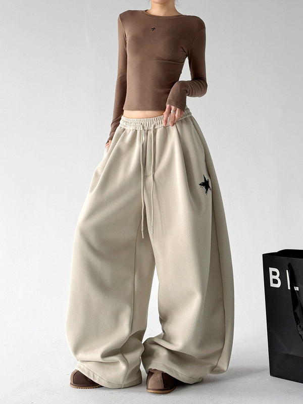 Star-Embroidered Balloon Sweatpants - CT6634 - COPPING THREADS - CT ORIGINALS