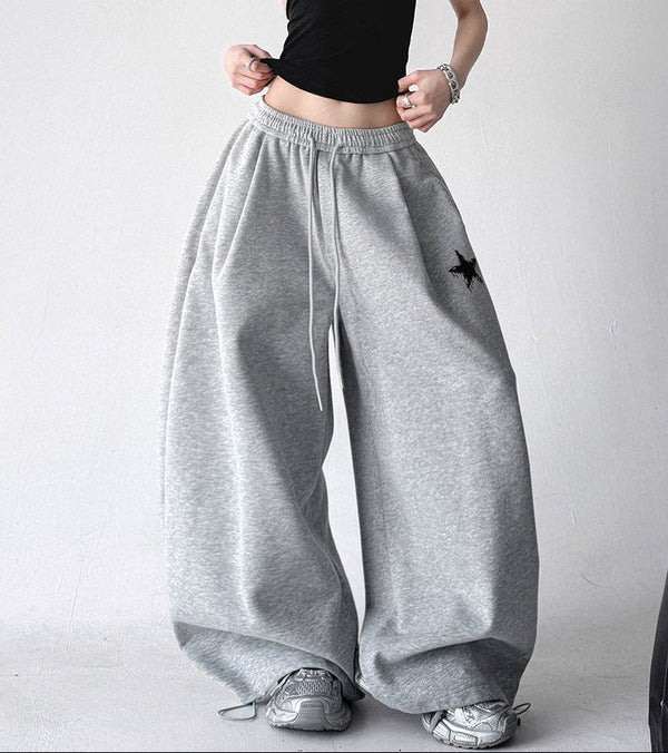 Star-Embroidered Balloon Sweatpants - CT6634 - COPPING THREADS - CT ORIGINALS