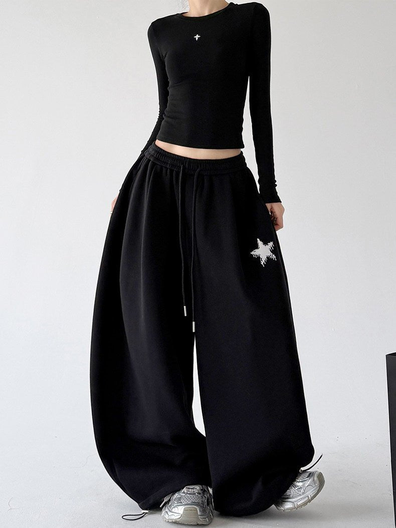 Star-Embroidered Balloon Sweatpants - CT6634 - COPPING THREADS - CT ORIGINALS