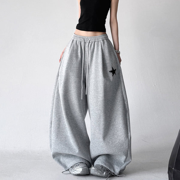 Star-Embroidered Balloon Sweatpants - CT6634 - COPPING THREADS - CT ORIGINALS