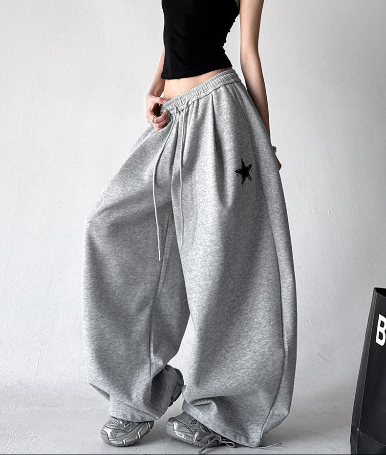 Star-Embroidered Balloon Sweatpants - CT6634 - COPPING THREADS - CT ORIGINALS