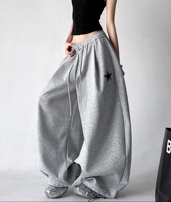 Star-Embroidered Balloon Sweatpants - CT6634 - COPPING THREADS - CT ORIGINALS