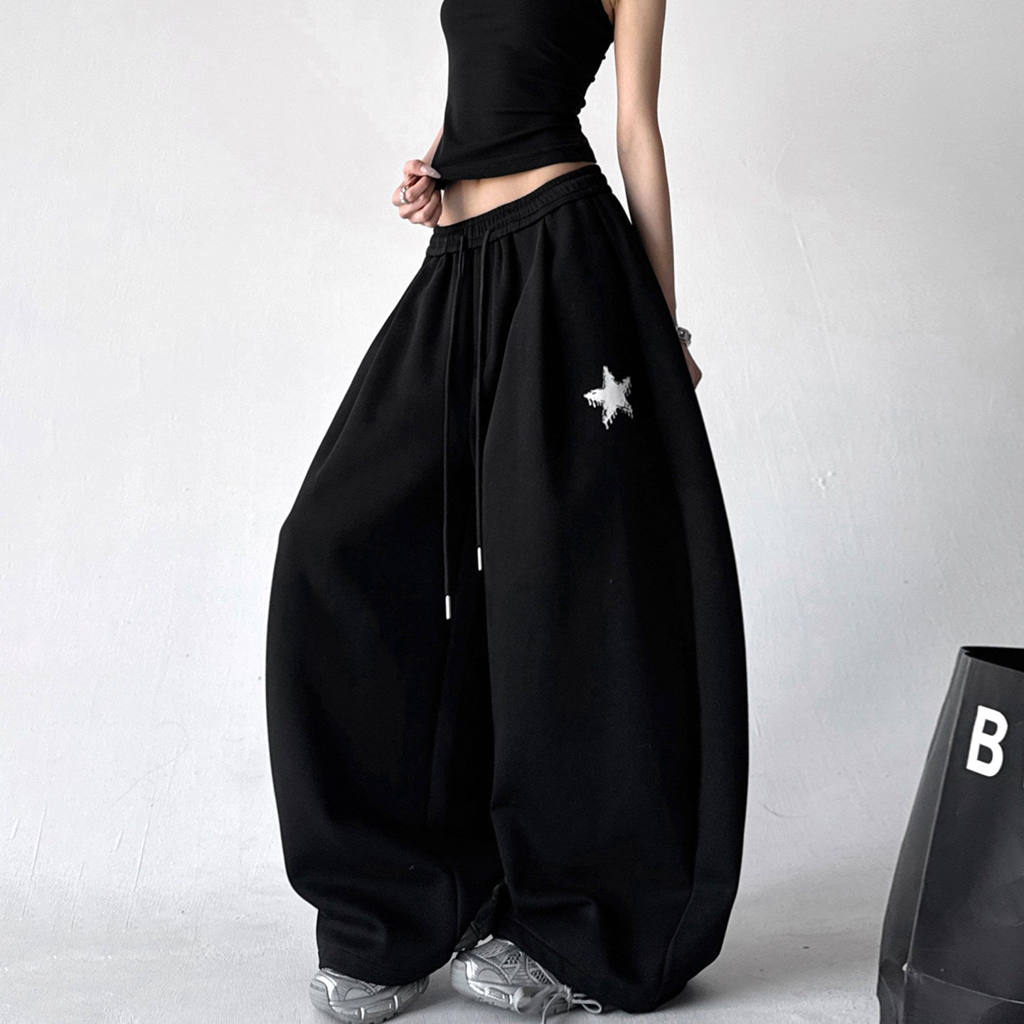 Star-Embroidered Balloon Sweatpants - CT6634 - COPPING THREADS - CT ORIGINALS
