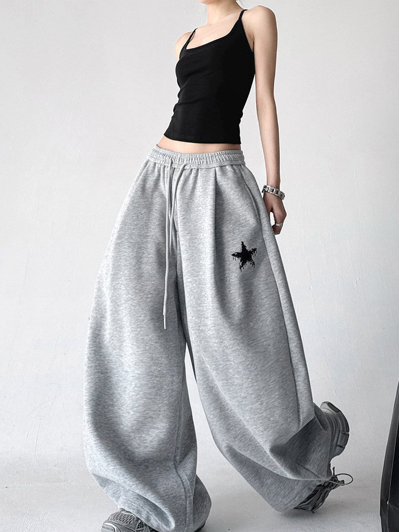 Star-Embroidered Balloon Sweatpants - CT6634 - COPPING THREADS - CT ORIGINALS