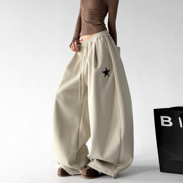 Star-Embroidered Balloon Sweatpants - CT6634 - COPPING THREADS - CT ORIGINALS