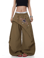 Star Graphic Layered Apron Scythe Wide - Leg Pants - COPPING THREADS - CT Select