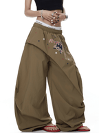 Star Graphic Layered Apron Scythe Wide - Leg Pants - COPPING THREADS - CT Select