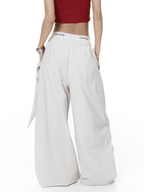 Star Graphic Layered Apron Scythe Wide - Leg Pants - COPPING THREADS - CT Select