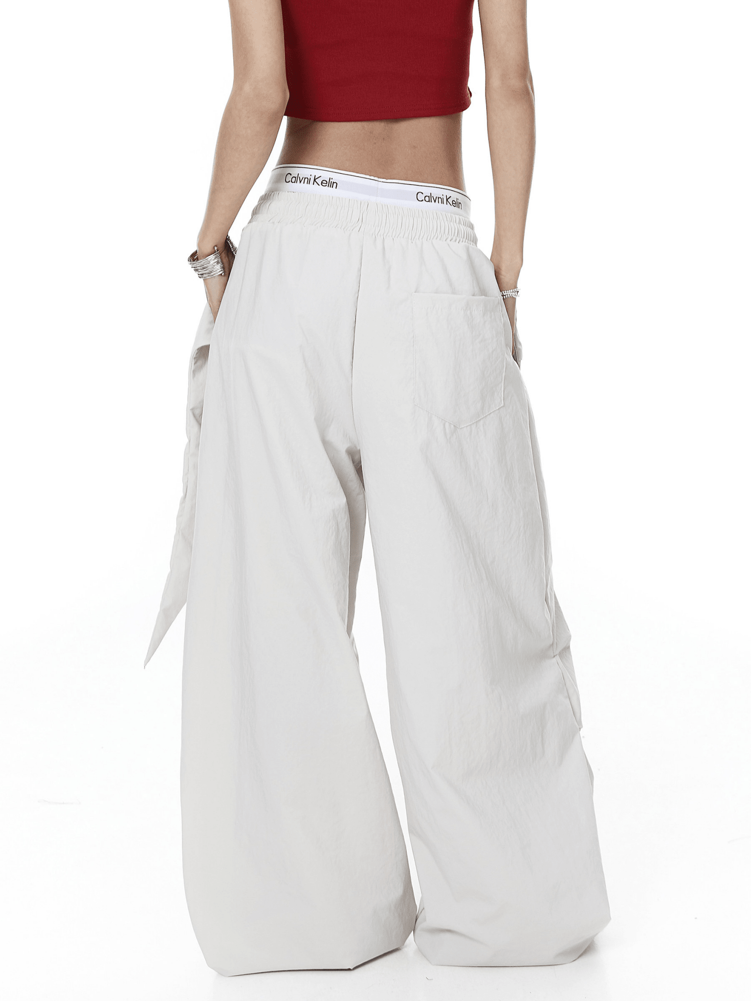 Star Graphic Layered Apron Scythe Wide - Leg Pants - COPPING THREADS - CT Select