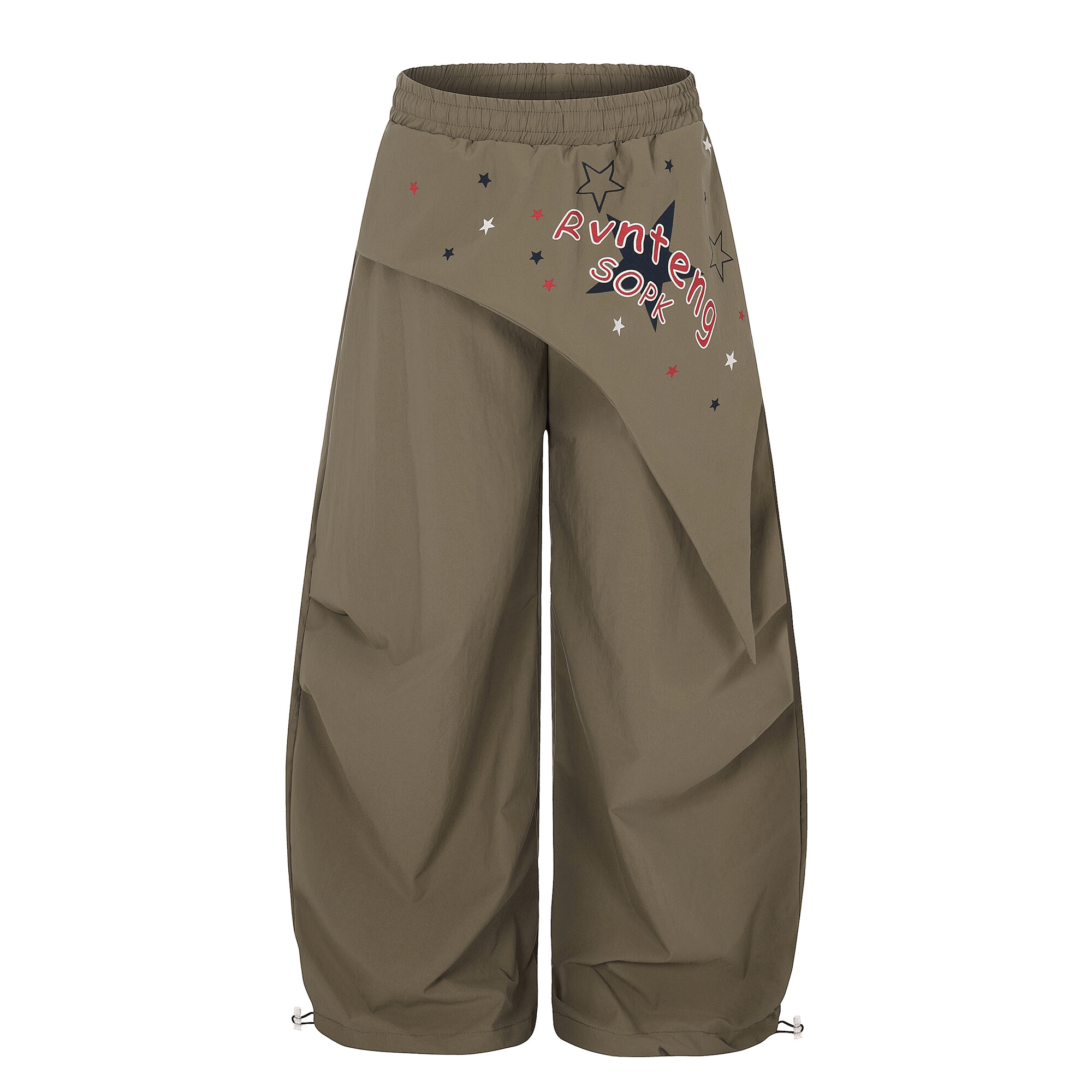 Star Graphic Layered Apron Scythe Wide - Leg Pants - COPPING THREADS - CT Select