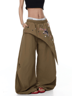 Star Graphic Layered Apron Scythe Wide - Leg Pants - COPPING THREADS - CT Select
