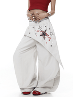 Star Graphic Layered Apron Scythe Wide - Leg Pants - COPPING THREADS - CT Select
