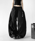 Star Graphic Parachute Wide - Leg Pants - CT6204 - COPPING THREADS - CT Select