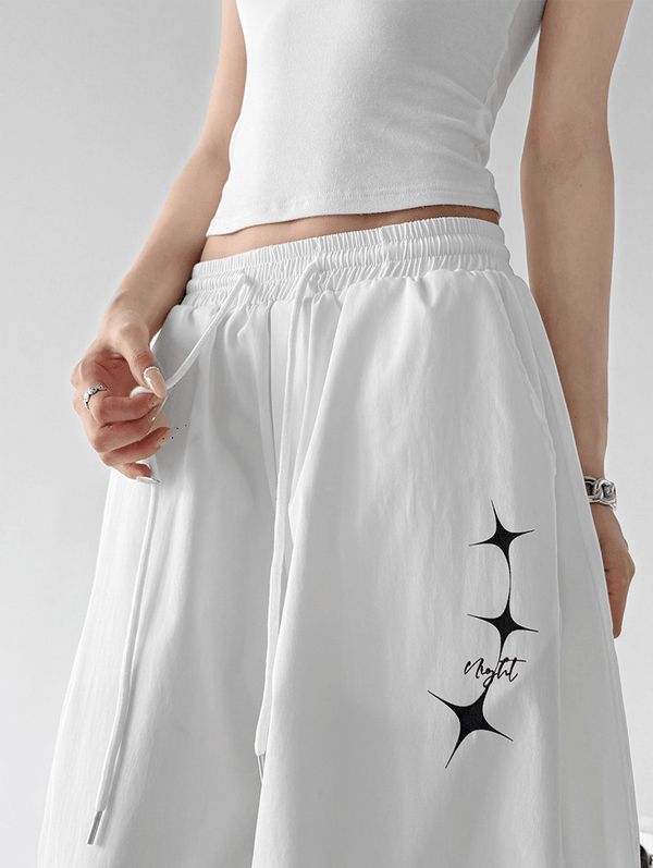 Star Graphic Parachute Wide - Leg Pants - CT6204 - COPPING THREADS - CT Select