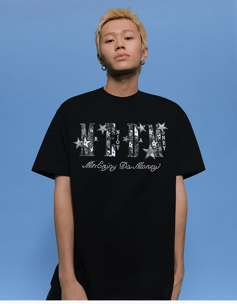 Star Lace Patch Tee - COPPING THREADS - MEDM