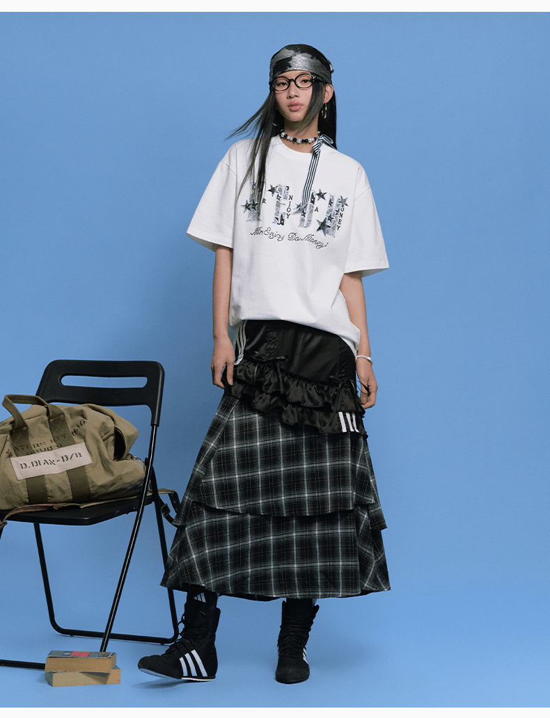 Star Lace Patch Tee - COPPING THREADS - MEDM