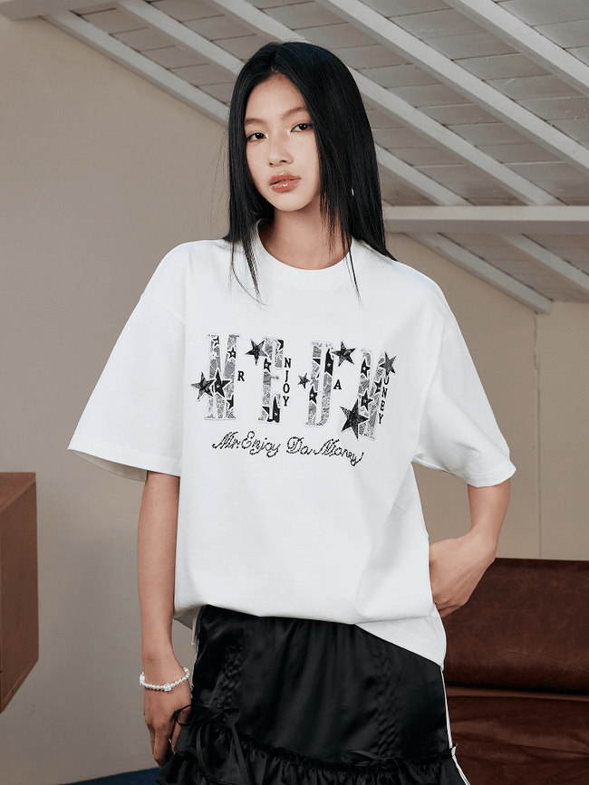 Star Lace Patch Tee - COPPING THREADS - MEDM Hover Image