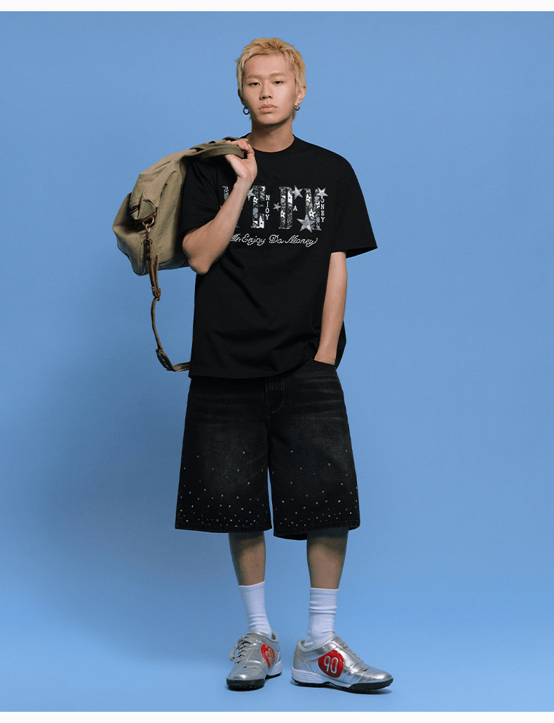 Star Lace Patch Tee - COPPING THREADS - MEDM