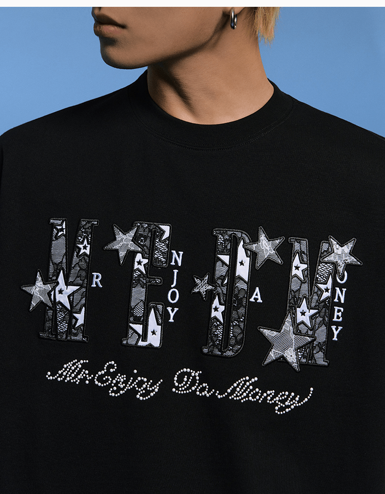 Star Lace Patch Tee - COPPING THREADS - MEDM